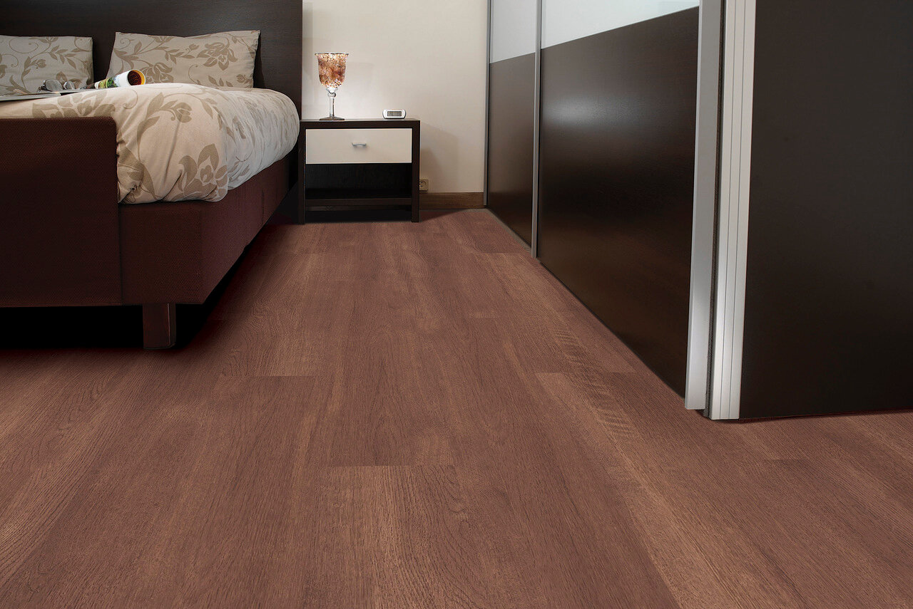 Пробковый пол замковый CorkArt Fusion concept KW 1003 1200×210×10,5 фото в интерьере